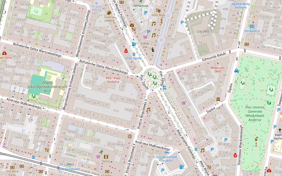 Mapa: IZAKAYA, al. Wojska Polskiego 22 w Szczecinie